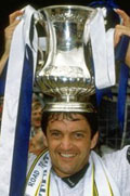 Gary Mabbutt with FA Cup, 1991