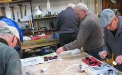 men in Aussie shed